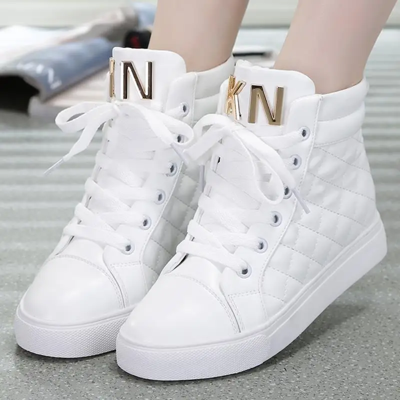XJRHXJR Fashion High Top Sneakers Canvas Shoe Women Casual Shoes White Flat Female Basket Lace Up Solid Trainers Chaussure Femme
XJRHXJR Fashion High Top Sneakers Canvas Shoe Women Casual Shoes White Flat Female Basket Lace Up Solid Trainers Chaussure Femme