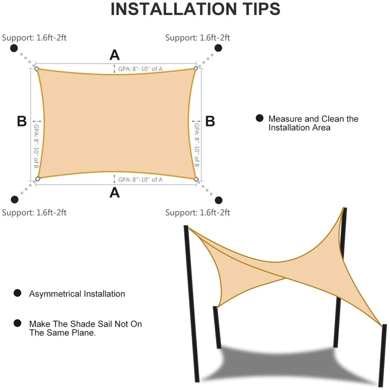 3.66M Waterproof Sun Shelter Sunshade Protection Shade Sail Awning Camping Shade Cloth Large For Outdoor Canopy Garden Patio 98%
3.66M Waterproof Sun Shelter Sunshade Protection Shade Sail Awning Camping Shade Cloth Large For Outdoor Canopy Garden Patio 98%