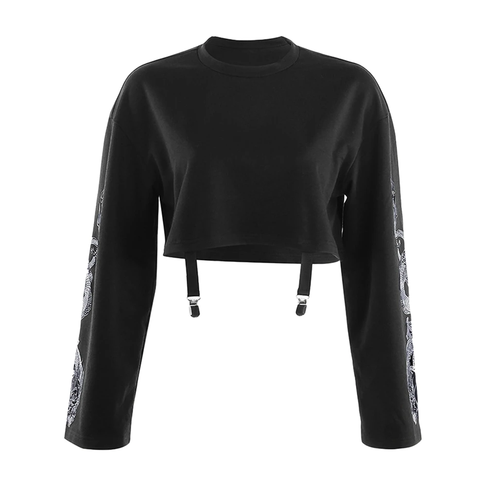 Oeak Gothic Womens Sweatshirt T-shirt Dragon Print Long Sleeve O-Neck Tops Hip Hop Tees Loose Jumper Crop Tops Autumn Clothe 
Oeak Gothic Womens Sweatshirt T-shirt Dragon Print Long Sleeve O-Neck Tops Hip Hop Tees Loose Jumper Crop Tops Autumn Clothe