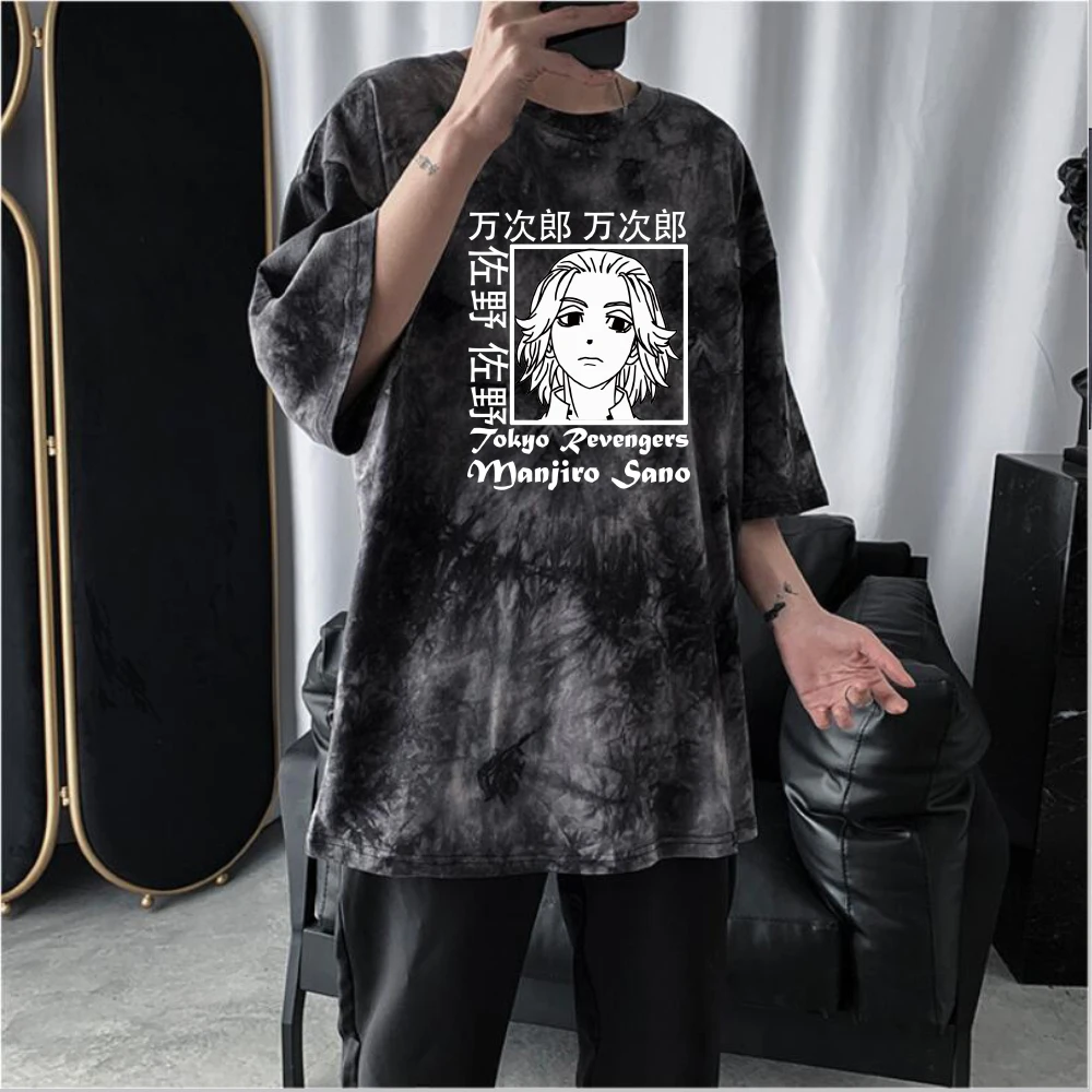 Tokyo Revengers Mikey Sano Anime T-shirt Short Sleeve Round Neck Tie Dye Fashion O-neck 
Tokyo Revengers Mikey Sano Anime T-shirt Short Sleeve Round Neck Tie Dye Fashion O-neck