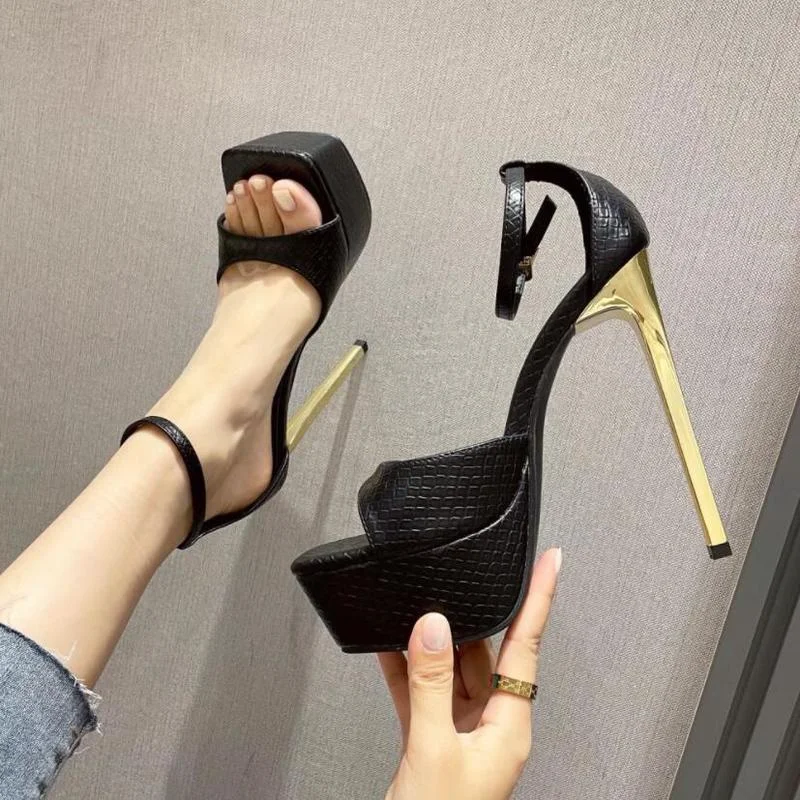 Сандалии женские на шпильках, повседневные туфли с открытым носком, пикантные вечерние, большие размеры 35-42, лето 
Сандалии женские на шпильках, повседневные туфли с открытым носком, пикантные вечерние, большие размеры 35-42, лето