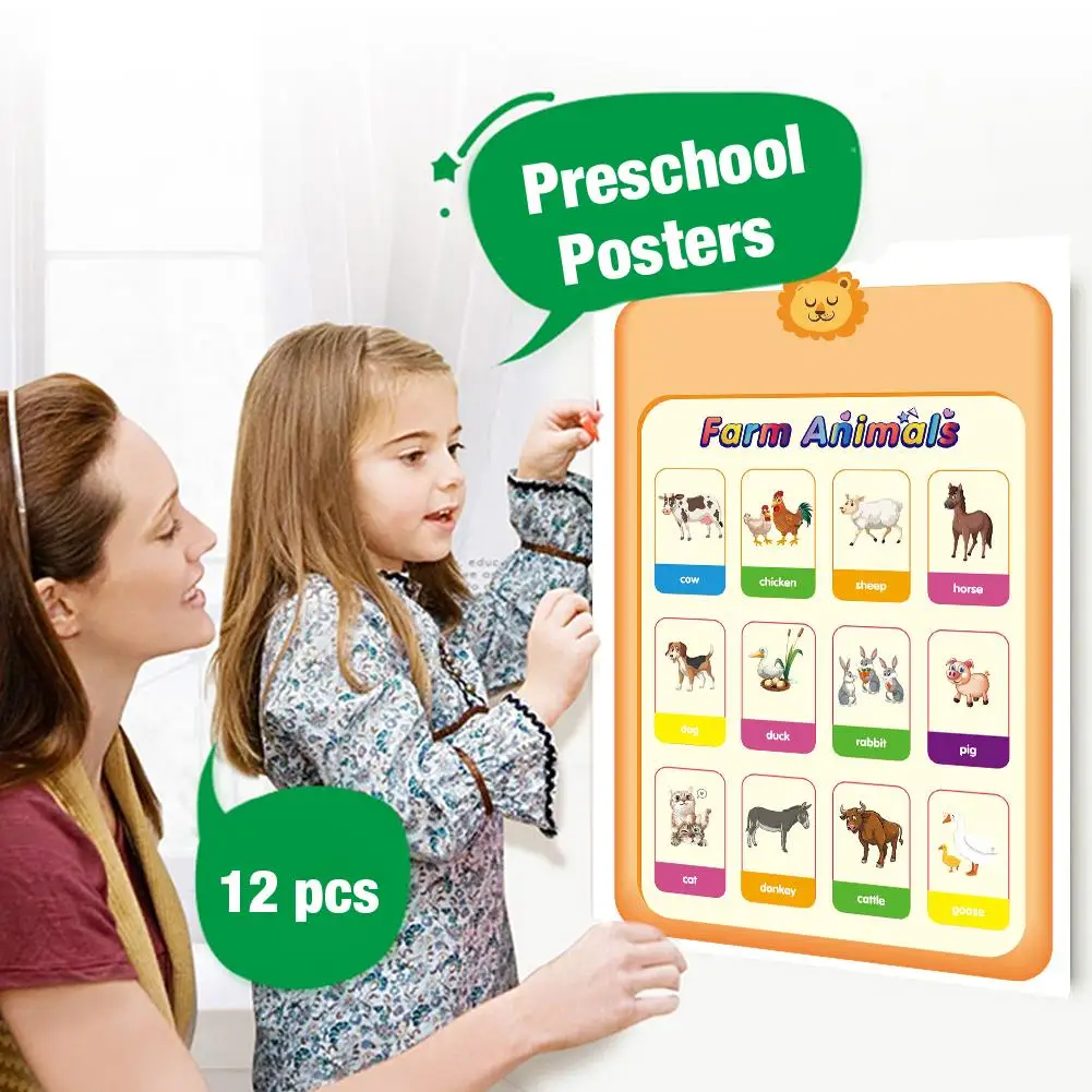 12pcs Educational Preschool Posters Charts For Preschoolers Toddlers Kids Kindergarten Classrooms Home Decoration
12pcs Educational Preschool Posters Charts For Preschoolers Toddlers Kids Kindergarten Classrooms Home Decoration