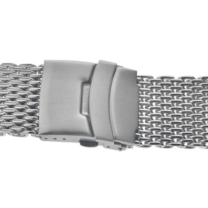 Ремешок для часов Milanese Shark стальной серебристый сетчатый браслет мужчин и женщин