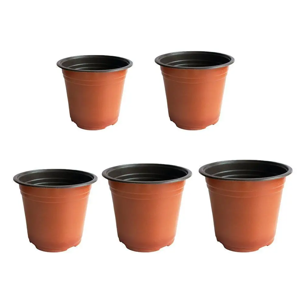 10Pcs/Set Flower Pot Plastic Plant Pots Desktop Potted Green Plant Garden Soft Nursery Flowerpot Home Vegetation Tools 5 Size 
10Pcs/Set Flower Pot Plastic Plant Pots Desktop Potted Green Plant Garden Soft Nursery Flowerpot Home Vegetation Tools 5 Size