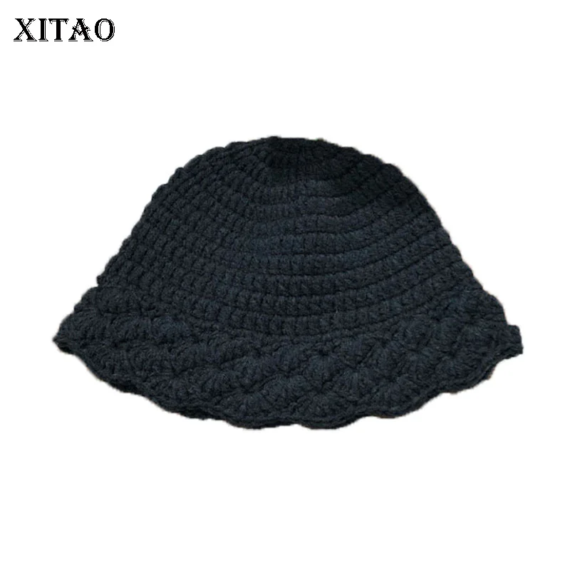 Повседневные вязаные Панамы XITAO модные корейские однотонные универсальные