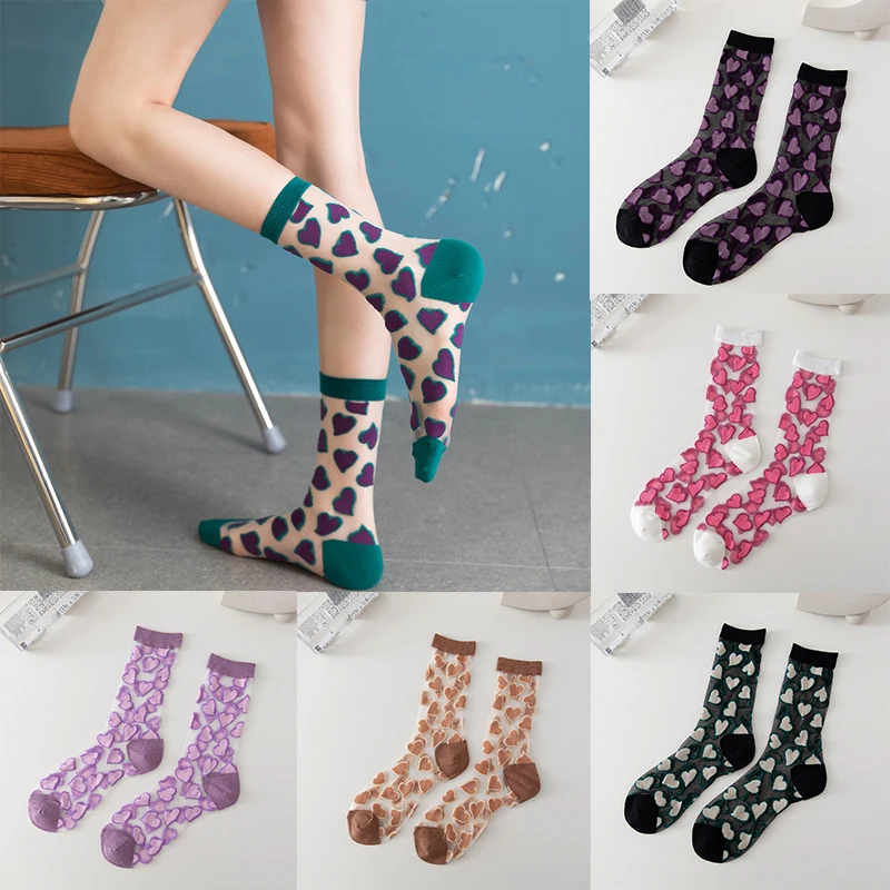 Sexy Lace Mesh Fishnet Socks Mixed Fiber Transparent Stretch Elasticity Ankle Net Yarn Thin Women Cool Socks 1pair=2pcs 
Sexy Lace Mesh Fishnet Socks Mixed Fiber Transparent Stretch Elasticity Ankle Net Yarn Thin Women Cool Socks 1pair=2pcs