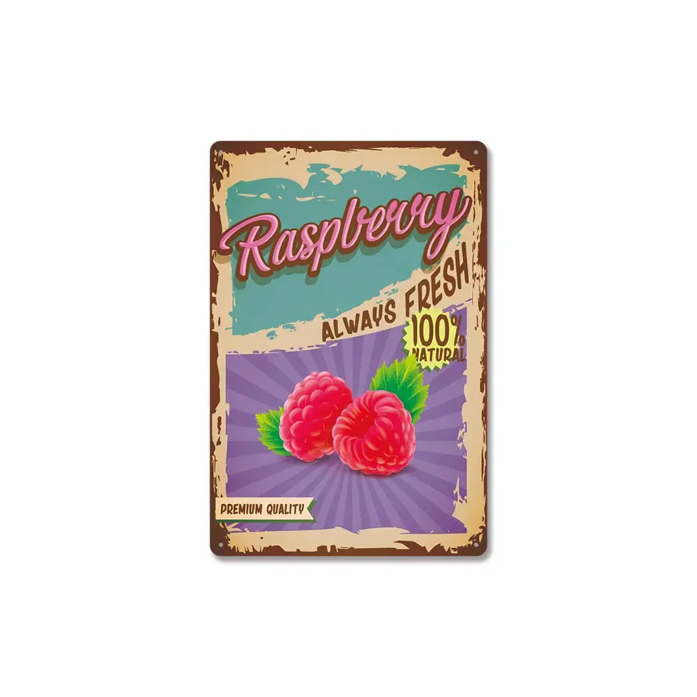 CAI Bai Hui Retro Metal Tin Sign, Fruit Always Fresh!Suitable for Coffee Office Bar Yard Club Home Wall Retro Decoration 
CAI Bai Hui Retro Metal Tin Sign, Fruit Always Fresh!Suitable for Coffee Office Bar Yard Club Home Wall Retro Decoration