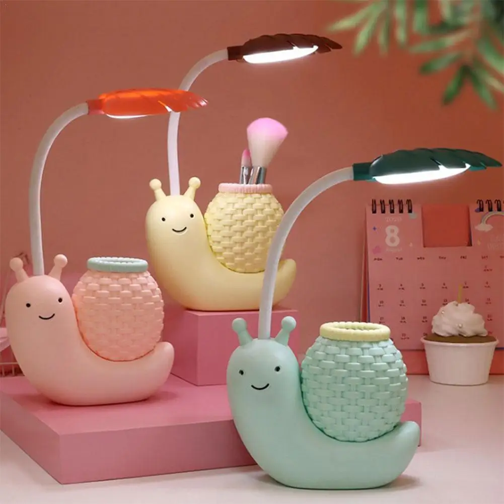 Led Energy Saving Cartoon Table Lamp Snail Lamp with Pen Holder Reading Creative Learning No Flicker Eye Protection Charging
Led Energy Saving Cartoon Table Lamp Snail Lamp with Pen Holder Reading Creative Learning No Flicker Eye Protection Charging