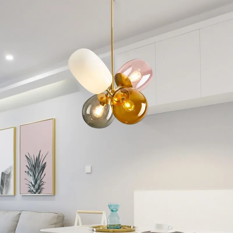 Modern Children's Room Glass Ball Pendant Lights Nordic Creative Suspension Luminaire Living Room Bedroom Simple Hanging Lamp
Modern Children's Room Glass Ball Pendant Lights Nordic Creative Suspension Luminaire Living Room Bedroom Simple Hanging Lamp
