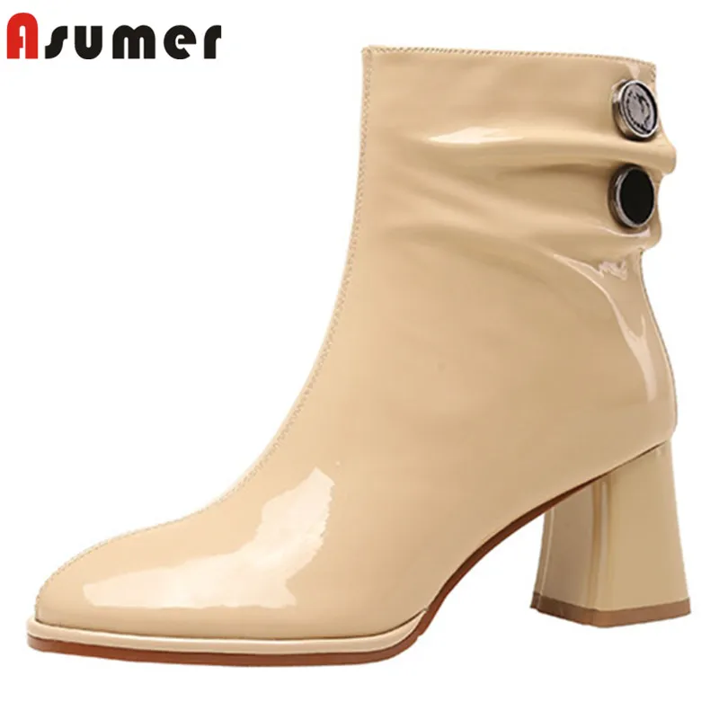 Asumer 2022 New Arrive Dress Office Shoes Ladies Short Boots Zipper Round Toe Winter Classic Basic High Heels Ankle Boots Women
Asumer 2022 New Arrive Dress Office Shoes Ladies Short Boots Zipper Round Toe Winter Classic Basic High Heels Ankle Boots Women