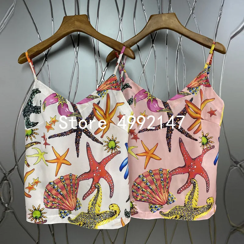 2021 летний дизайнерский 100% шелк праздничный сексуальный топ на тонких бретельках с открытой спиной модный короткий топ с V-образным вырезом ...
2021 летний дизайнерский 100% шелк праздничный сексуальный топ на тонких бретельках с открытой спиной модный короткий топ с V-образным вырезом ...