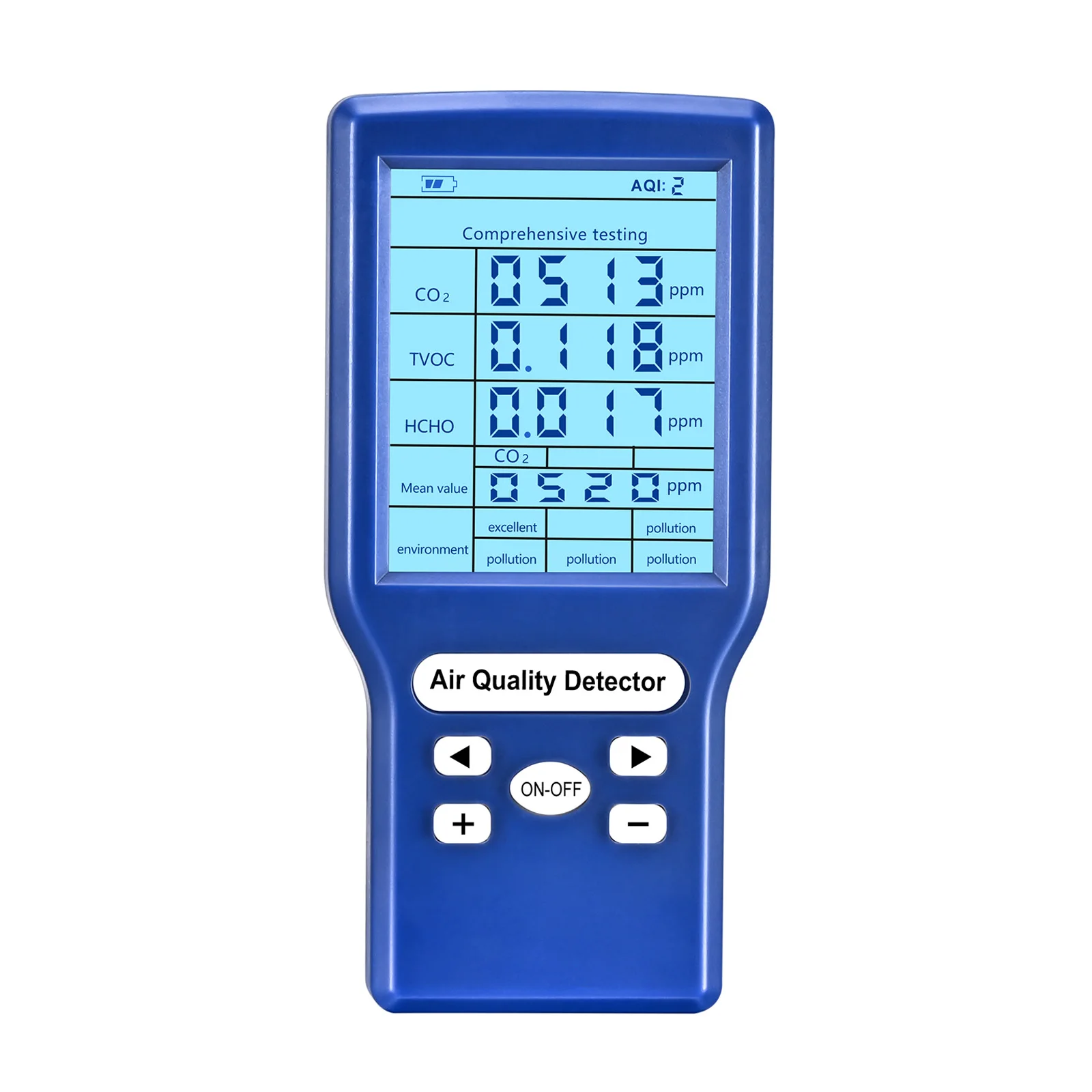 Монитор качества воздуха точный тестер для CO2 формальдегида (HCHO) TVOC Ppm метры мини