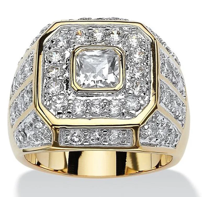 European and American men's gold-plated zircon ring hot selling fashion jewelry hip hop diamond ring
European and American men's gold-plated zircon ring hot selling fashion jewelry hip hop diamond ring