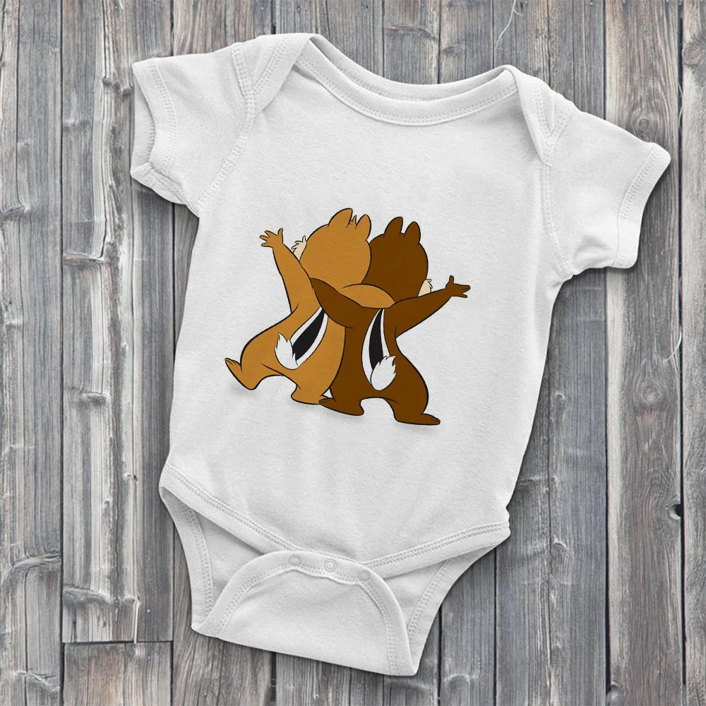 Harajuku Baby Girl Boy Romper Summer Tops Cartoon Infant Romper Kawaii Disney Chip and Dale Graphic Newborn Clothes
Harajuku Baby Girl Boy Romper Summer Tops Cartoon Infant Romper Kawaii Disney Chip and Dale Graphic Newborn Clothes