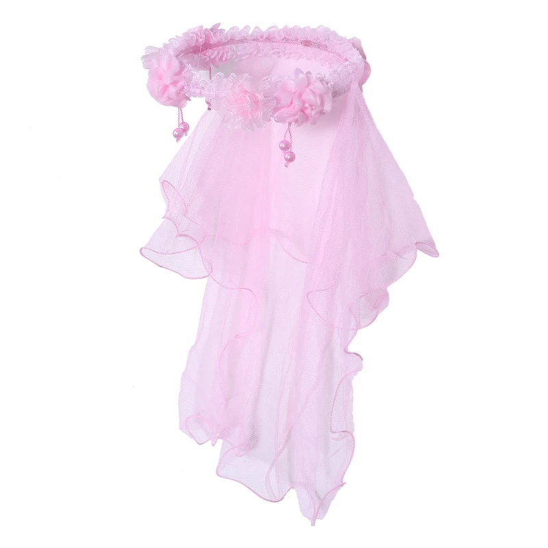 New Children Girls Little Princess Hairband Double Layers Tulle Bridal Veils Flowers Garland Ruffles Floral Lace Wedding Party
New Children Girls Little Princess Hairband Double Layers Tulle Bridal Veils Flowers Garland Ruffles Floral Lace Wedding Party