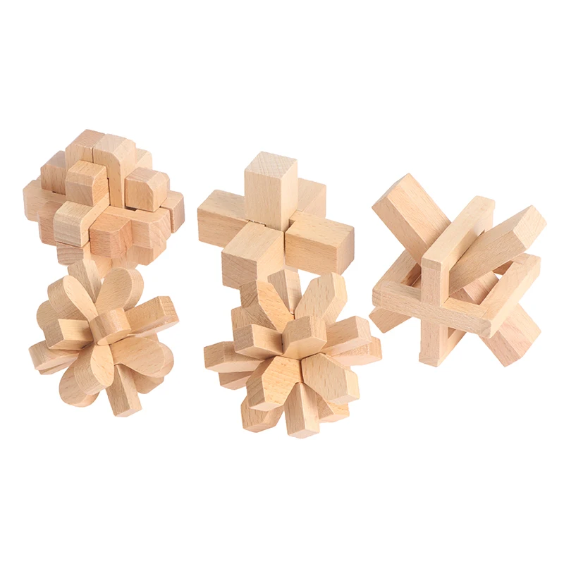 

1 шт. деревянный замок Kong Ming Lu Ban Lock IQ головоломка развивающая игрушка для детей Монтессори 3D головоломки игра разблокированные игрушки