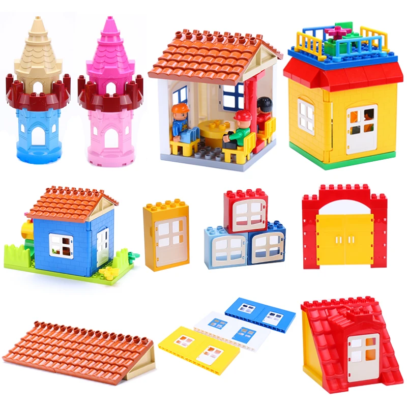 Large Particles Assembling Accessories Set Big Building Blocks DIY Toys Creativity Compatible with Duplo Roof House Building
Large Particles Assembling Accessories Set Big Building Blocks DIY Toys Creativity Compatible with Duplo Roof House Building