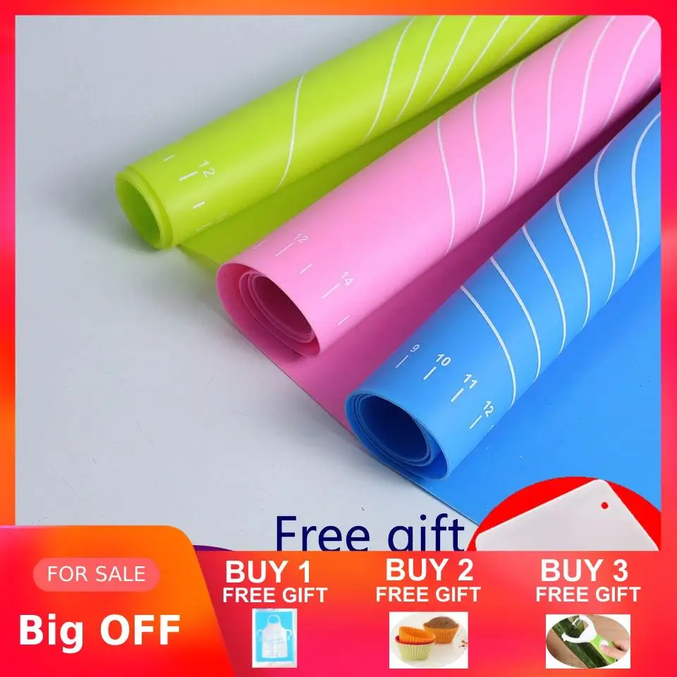 Mat For Rolling Dough Non-Stick Silicone Pastry Board Non-Slip High Temperature Resistance With Size Pattern Fondant Baking Tool
Mat For Rolling Dough Non-Stick Silicone Pastry Board Non-Slip High Temperature Resistance With Size Pattern Fondant Baking Tool