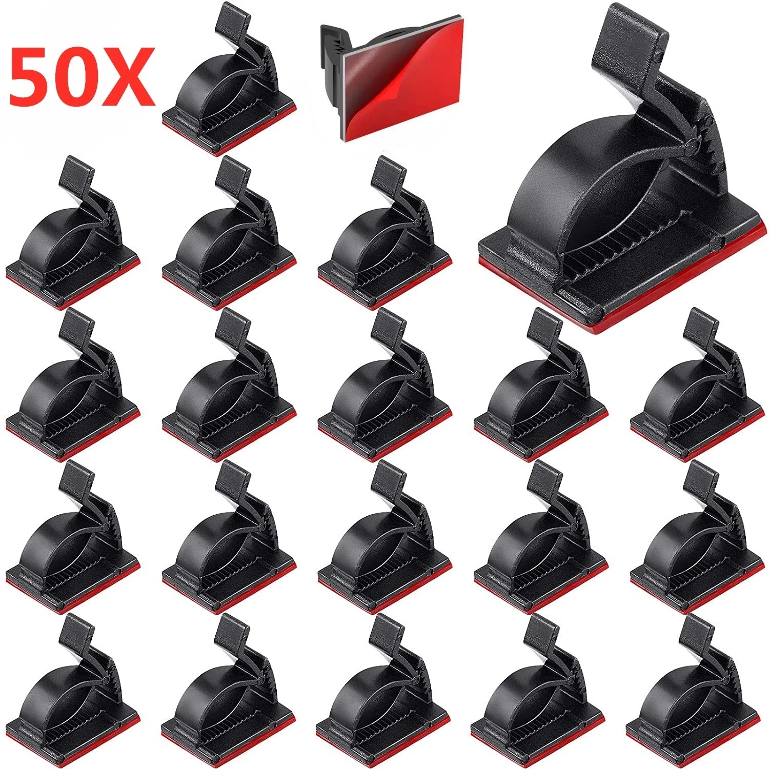 10/50PCS Cable Organizer Self Adhesive USB Cable Clips Table Cable Management Adjustable Cord Holder For Car Home Wire Winder
10/50PCS Cable Organizer Self Adhesive USB Cable Clips Table Cable Management Adjustable Cord Holder For Car Home Wire Winder