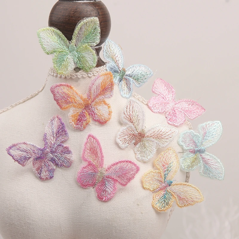 New 9pcs/Lot Shiny Butterfly Accessory For Apparel Sewing Materials Wedding Dress DIY Lace Trim
New 9pcs/Lot Shiny Butterfly Accessory For Apparel Sewing Materials Wedding Dress DIY Lace Trim