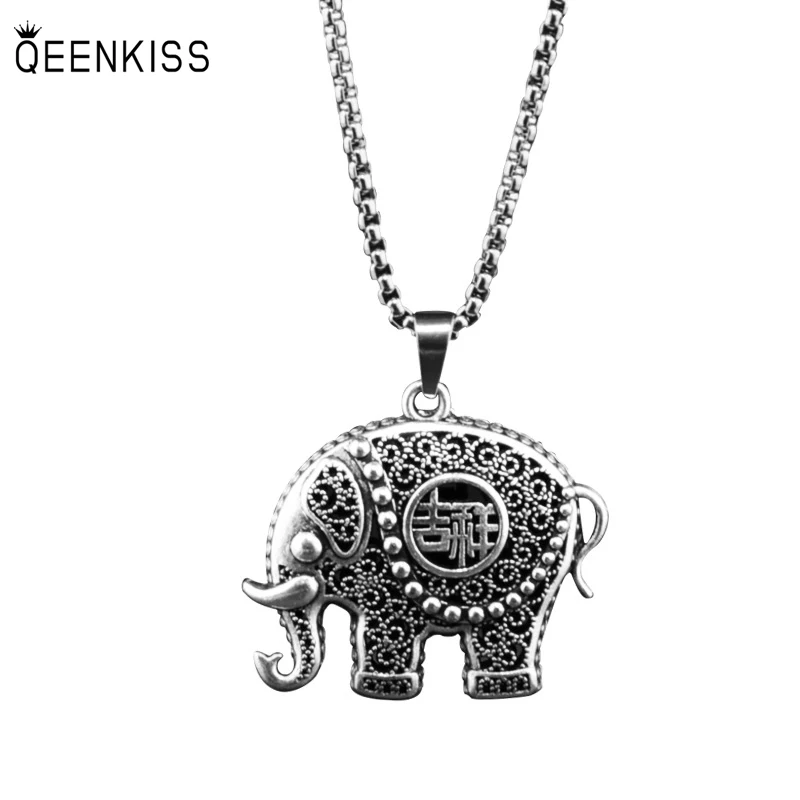 QEENKISS NC821 Fine Jewelry Wholesale Fashion Hot Woman Man Birthday Wedding Gift Retro Lucky Elephant Titanium Steel Necklace
QEENKISS NC821 Fine Jewelry Wholesale Fashion Hot Woman Man Birthday Wedding Gift Retro Lucky Elephant Titanium Steel Necklace