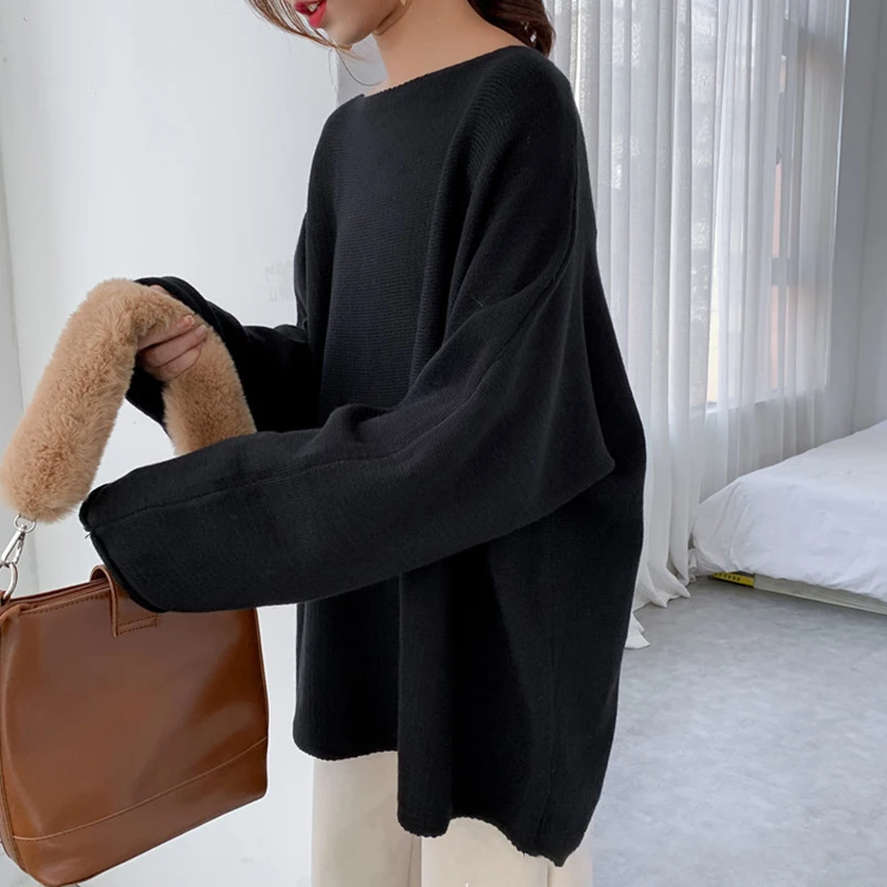 TWOTWINSTYLE Casual Pullover Sweater For Female O Neck Long Sleeve Solid Color Oversized Loose Women's Casual Sweater Fashion
TWOTWINSTYLE Casual Pullover Sweater For Female O Neck Long Sleeve Solid Color Oversized Loose Women's Casual Sweater Fashion