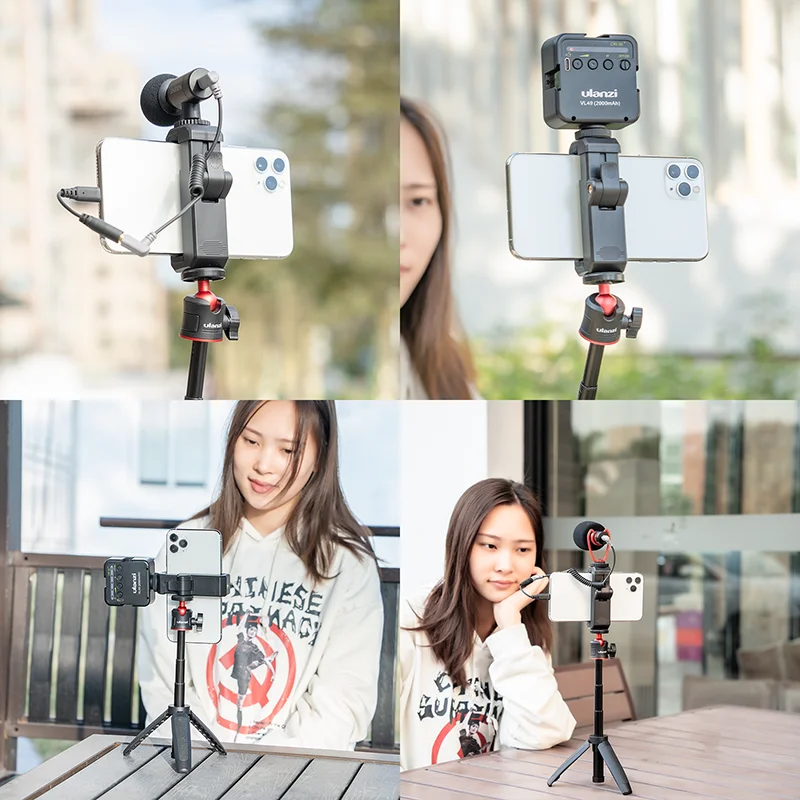 Ulanzi ST-26 Smartphone Tripod Mount Holder Clip Vertical Shooting Mount with Cold Shoe for LED Light Microphone
Ulanzi ST-26 Smartphone Tripod Mount Holder Clip Vertical Shooting Mount with Cold Shoe for LED Light Microphone