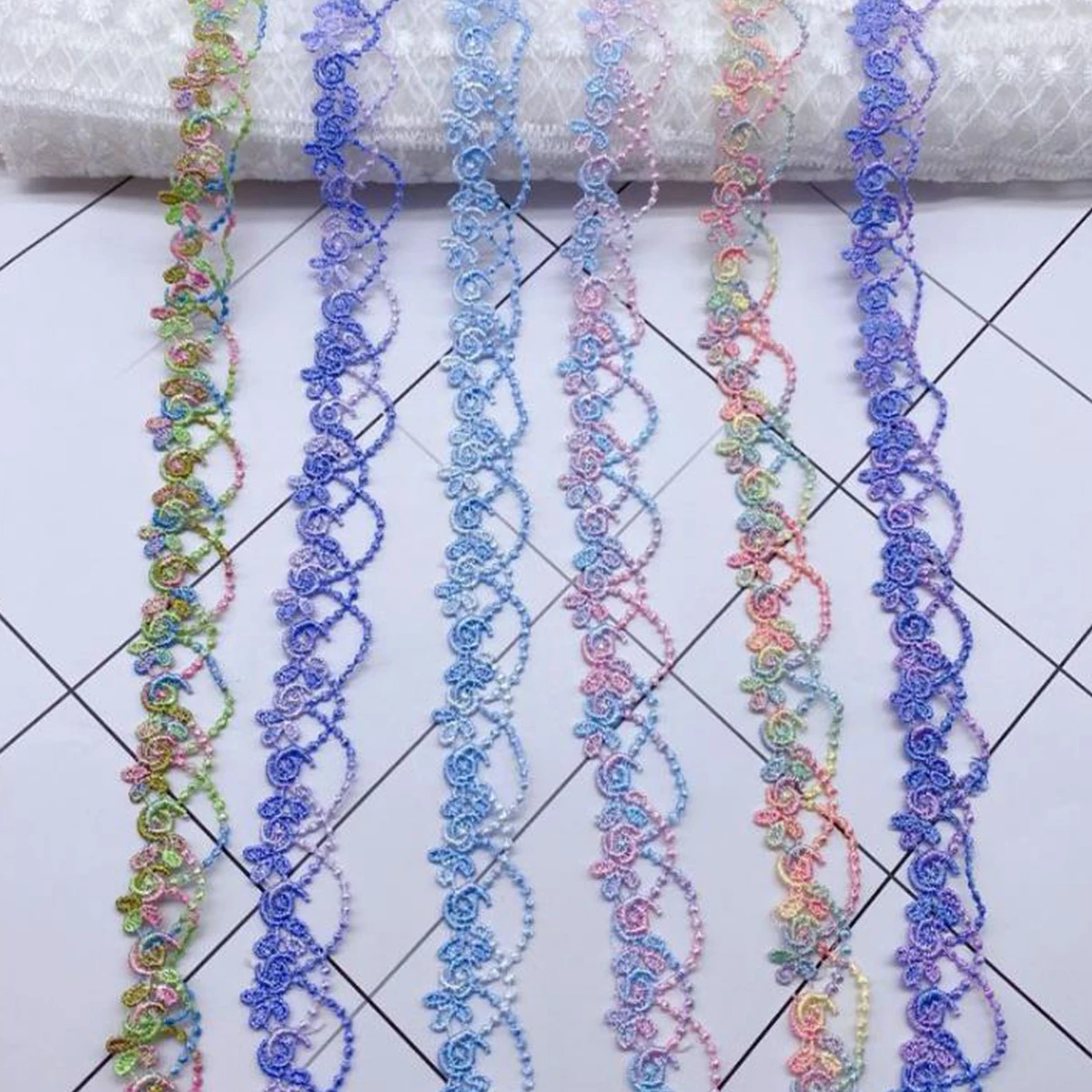 2 ярда, вышитая кружевная отделка, Цветочная лента, свадебное платье, одежда, швейный край
2 ярда, вышитая кружевная отделка, Цветочная лента, свадебное платье, одежда, швейный край