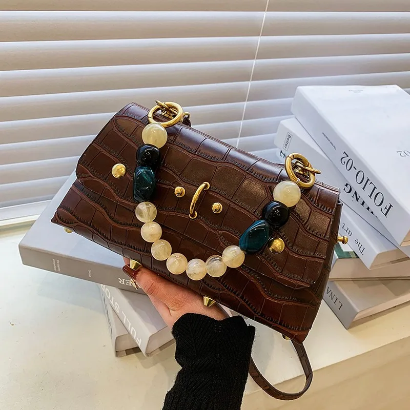 Fashion Casual Luxury PU Leather Shoulder Purse Crossbody Bags For Women Temperament Hand Pouch Crocodile Pattern Messenger Bag 
Fashion Casual Luxury PU Leather Shoulder Purse Crossbody Bags For Women Temperament Hand Pouch Crocodile Pattern Messenger Bag