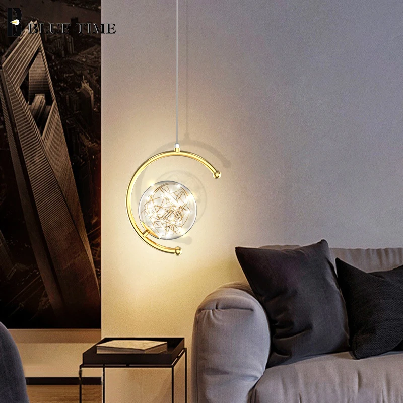 Gold Modern LED Pendant Lights For Bedroom Bedside Lights Indoor Hanging Lighting Home Decor Pendant Lamps Luminaire 110V 220V
Gold Modern LED Pendant Lights For Bedroom Bedside Lights Indoor Hanging Lighting Home Decor Pendant Lamps Luminaire 110V 220V
