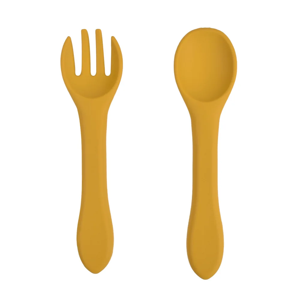 2Pcs/set Baby Spoon and Fork Food Grade Silicone Nursing Feeding Training Fork Silicone Soft
2Pcs/set Baby Spoon and Fork Food Grade Silicone Nursing Feeding Training Fork Silicone Soft