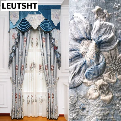 European Curtains for Living Dining Room Bedroom Luxury Blue Villa 3D Jacquard Thick Full Bay Window Hotel Kitchen Apartment
European Curtains for Living Dining Room Bedroom Luxury Blue Villa 3D Jacquard Thick Full Bay Window Hotel Kitchen Apartment