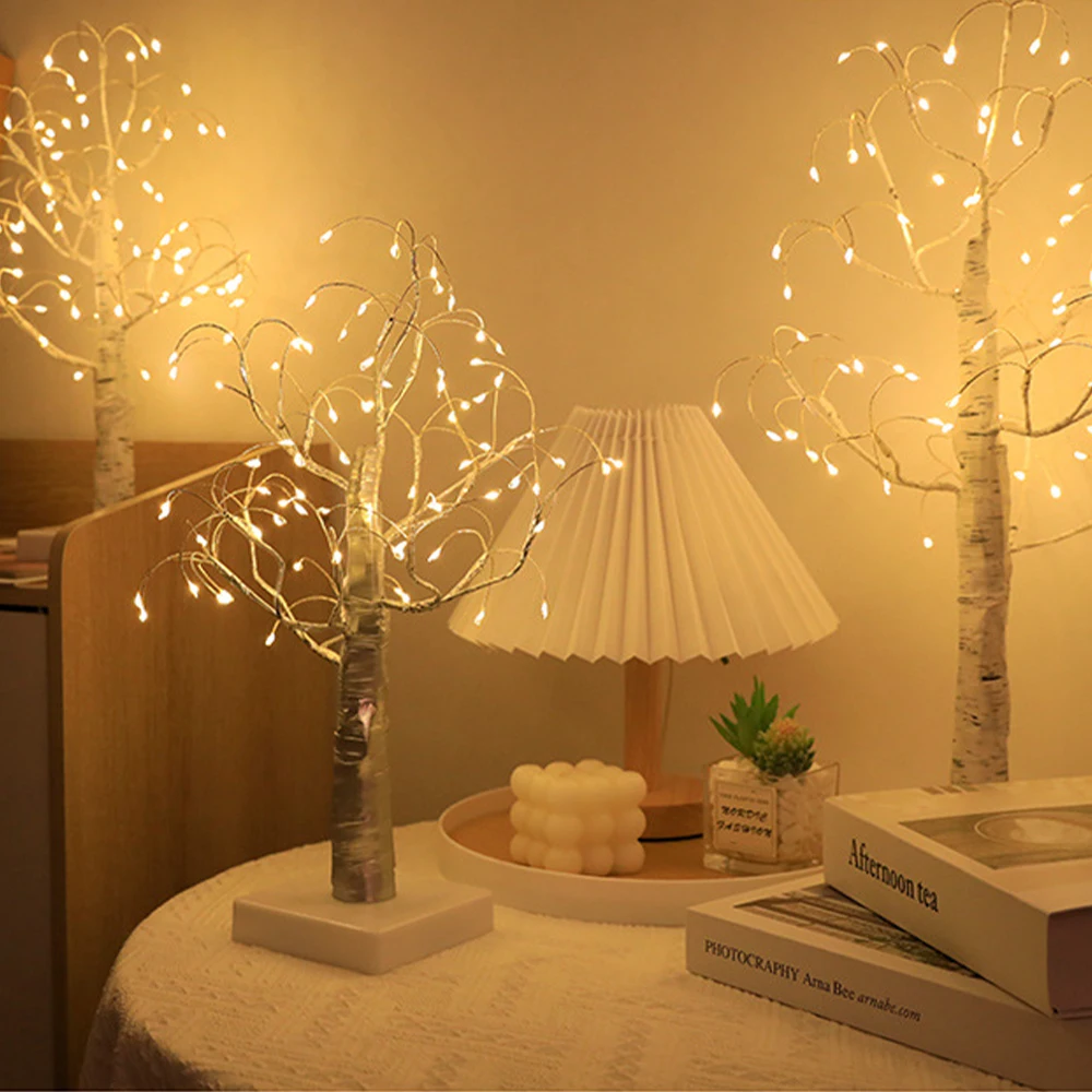 LED Birch Tree Light Indoor Decoration Tree Night Light New Year Night Lamp For Room Desk Holiday Lighting Decor Christmas Gift
LED Birch Tree Light Indoor Decoration Tree Night Light New Year Night Lamp For Room Desk Holiday Lighting Decor Christmas Gift