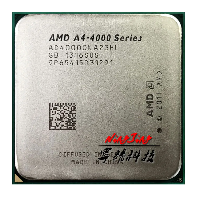 AMD A4 Series 4000 3 0 ГГц двухъядерный двухпоточный процессор AD4000OKA23HL Socket FM2|Процессоры| |
