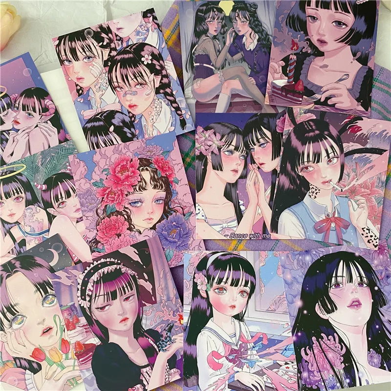 Japanese Anime Cute Girl Decorative Picture Postcard Waterproof Double Sided Poster Card Wall Sticker Kawaii Room Decor 12sheets
Japanese Anime Cute Girl Decorative Picture Postcard Waterproof Double Sided Poster Card Wall Sticker Kawaii Room Decor 12sheets