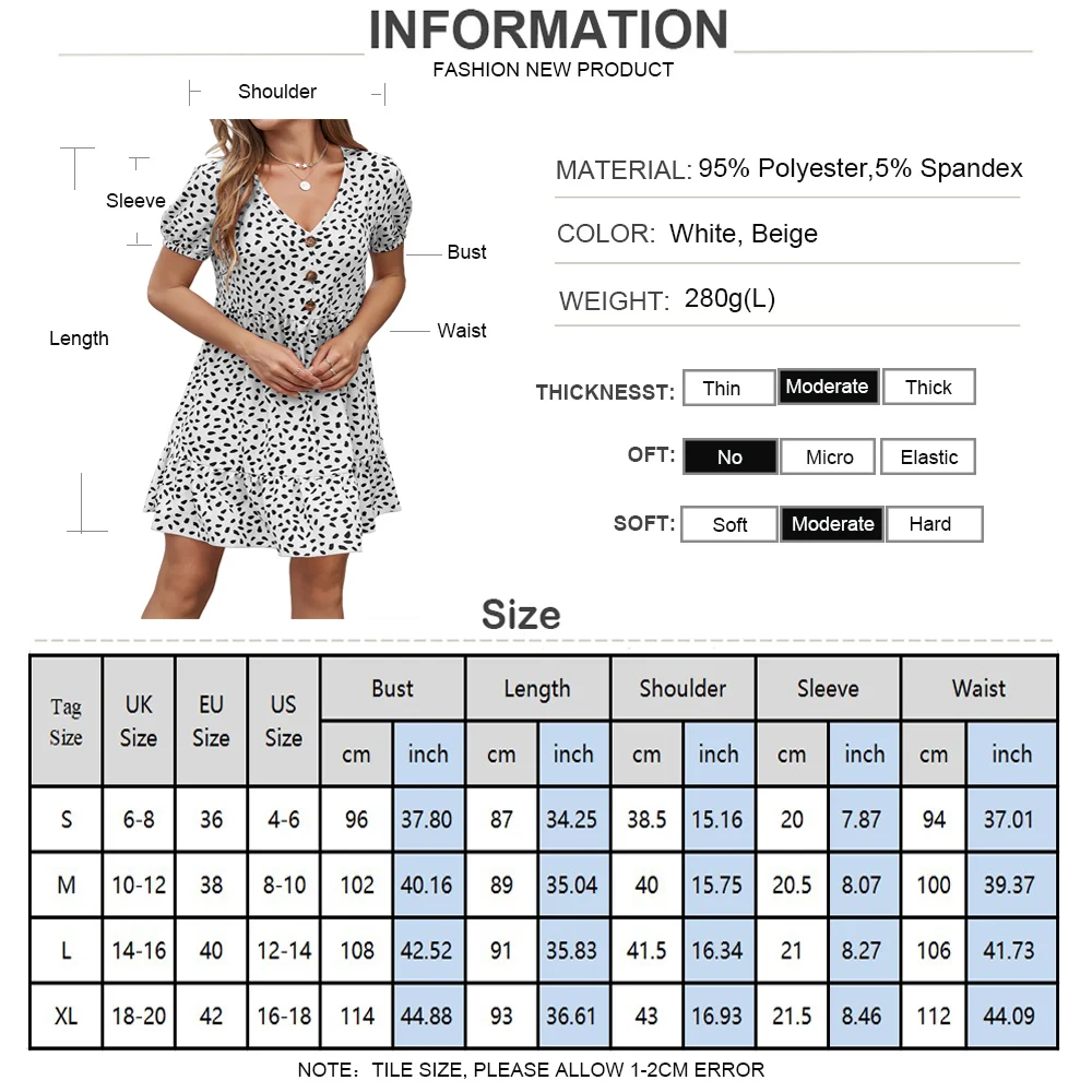 Female Casual Short Sleeve Print Dress Summer Boho Sundress Holiday Beach Party Dress Women V Neck Button Loose Mini Dresses D30
Female Casual Short Sleeve Print Dress Summer Boho Sundress Holiday Beach Party Dress Women V Neck Button Loose Mini Dresses D30
