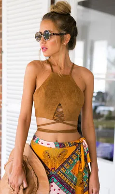 Pure Color Vest Fashion Faux Suede Lacing Sexy Small Coat In The Summer
Pure Color Vest Fashion Faux Suede Lacing Sexy Small Coat In The Summer