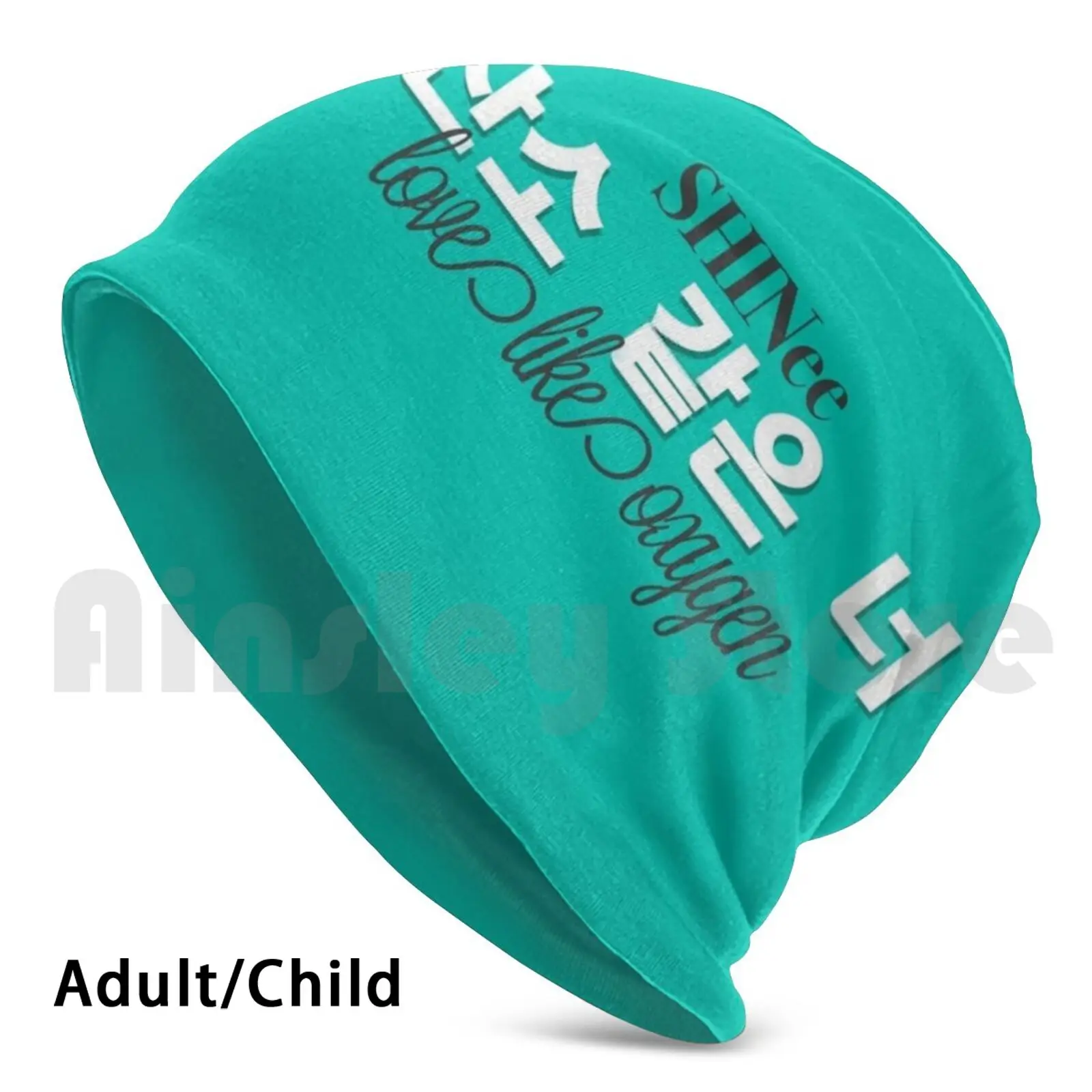 Фото Вязаная шапка Shinee в стиле хип-хоп с надписью Love Like Oxygen | Аксессуары для одежды