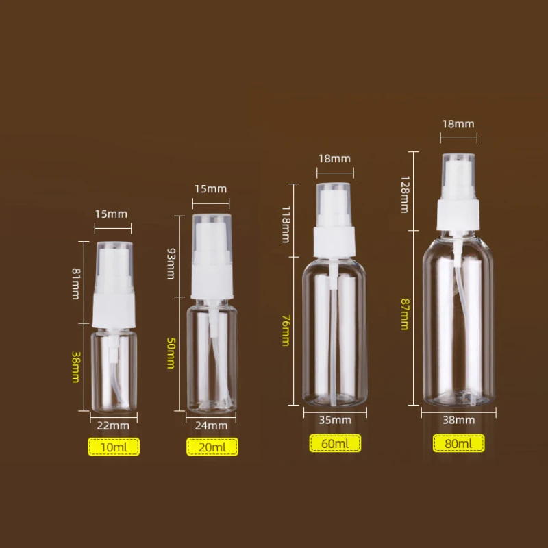 Portable Spray Bottle Transparent Plastic Refillable Bottles Perfume Atomizer Sub-bottling Bottle Makeup Outdoor Travel Supplies
Portable Spray Bottle Transparent Plastic Refillable Bottles Perfume Atomizer Sub-bottling Bottle Makeup Outdoor Travel Supplies