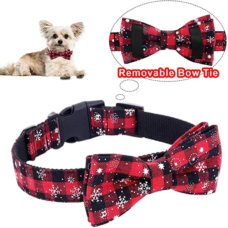 2022 Christmas Adjustable Dog Collar With Bow Knot Lattice Snowflake Design Buckle Suitablefor Small Medium Large Dogs Teddy Pug
2022 Christmas Adjustable Dog Collar With Bow Knot Lattice Snowflake Design Buckle Suitablefor Small Medium Large Dogs Teddy Pug