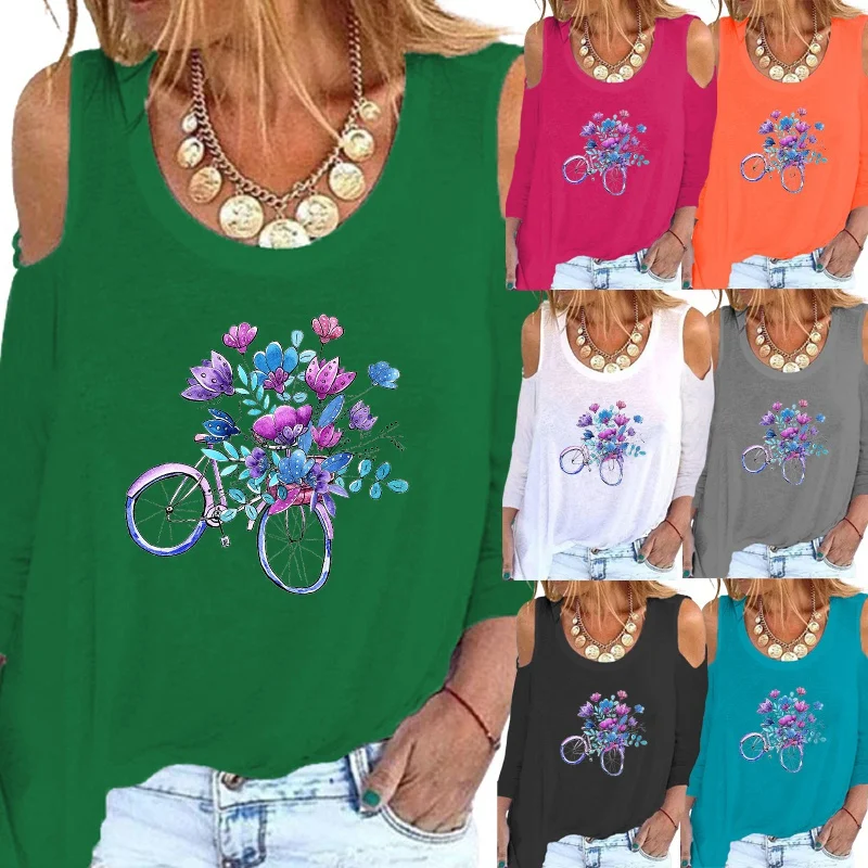 2021 the New Women Clothing Fashion Printing Graphic Tee Off Shoulder Long Sleeve Elegent Round Neck Loose Casual Shirt
2021 the New Women Clothing Fashion Printing Graphic Tee Off Shoulder Long Sleeve Elegent Round Neck Loose Casual Shirt