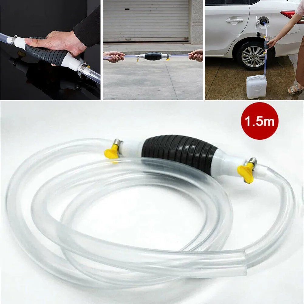 1.5M Car Fuel Pump Gas Oil Pump Manual Hand Suction Pipe Pumping Durable For Liquid Petrol Tuning Fuel Gasoline Diesel Pump
1.5M Car Fuel Pump Gas Oil Pump Manual Hand Suction Pipe Pumping Durable For Liquid Petrol Tuning Fuel Gasoline Diesel Pump