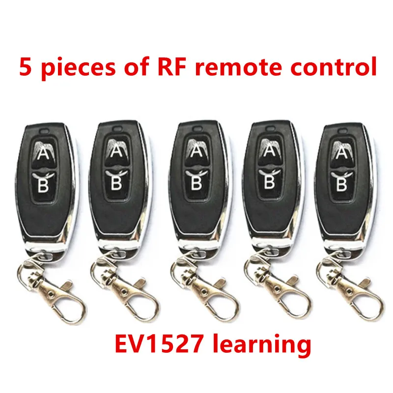 5 Pieces 433 Mhz Radio Frequency remote control learning code 1527 EV1527 for door garage r controller alarm 433mhz including
5 Pieces 433 Mhz Radio Frequency remote control learning code 1527 EV1527 for door garage r controller alarm 433mhz including