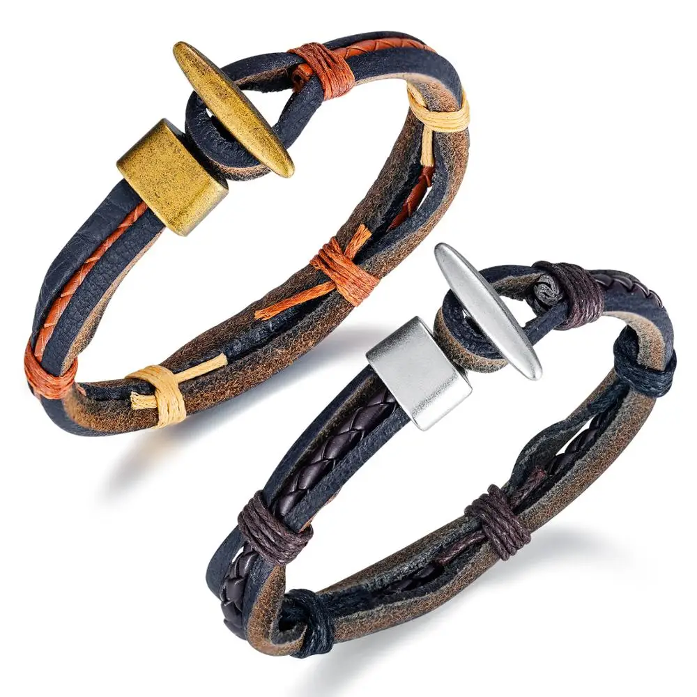 Vintage Style Men Leather Bracelet Anchor Male Multilayer Men Charms Stainless Steel Easy Hook Braided Bracelets Male Jewelry
Vintage Style Men Leather Bracelet Anchor Male Multilayer Men Charms Stainless Steel Easy Hook Braided Bracelets Male Jewelry