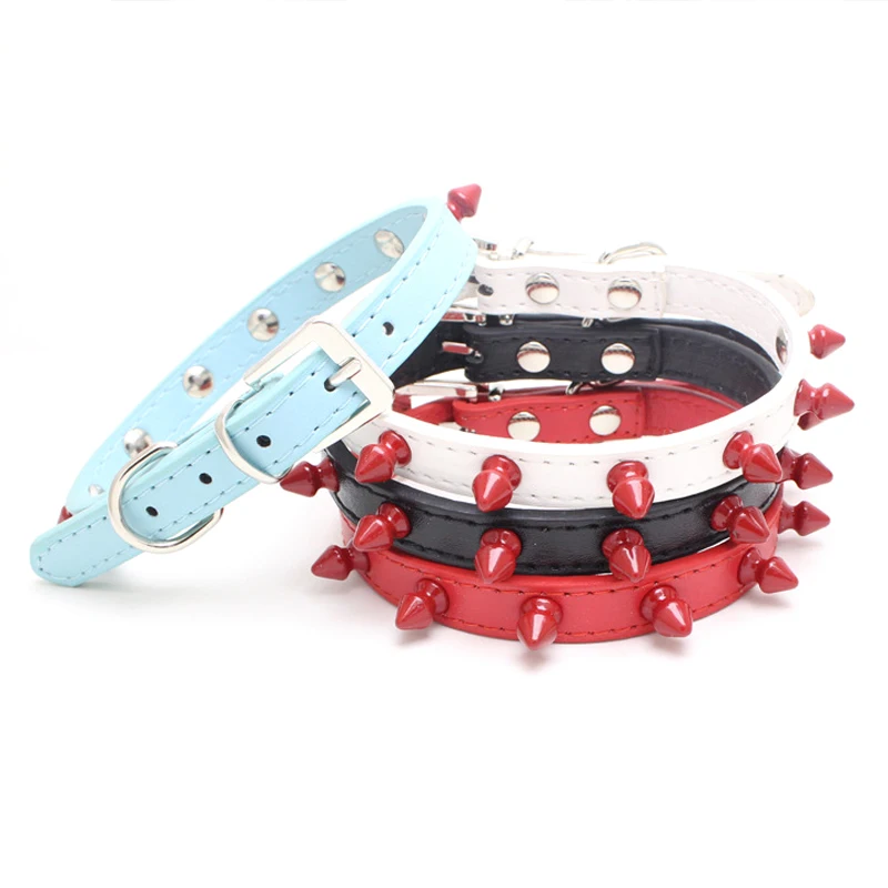 Adjustable Pets Dog Cat Collar Electroplated Colorful Spiked Soft Personality Walk Running Dogs Necklace PU Leather Pets Chains
Adjustable Pets Dog Cat Collar Electroplated Colorful Spiked Soft Personality Walk Running Dogs Necklace PU Leather Pets Chains