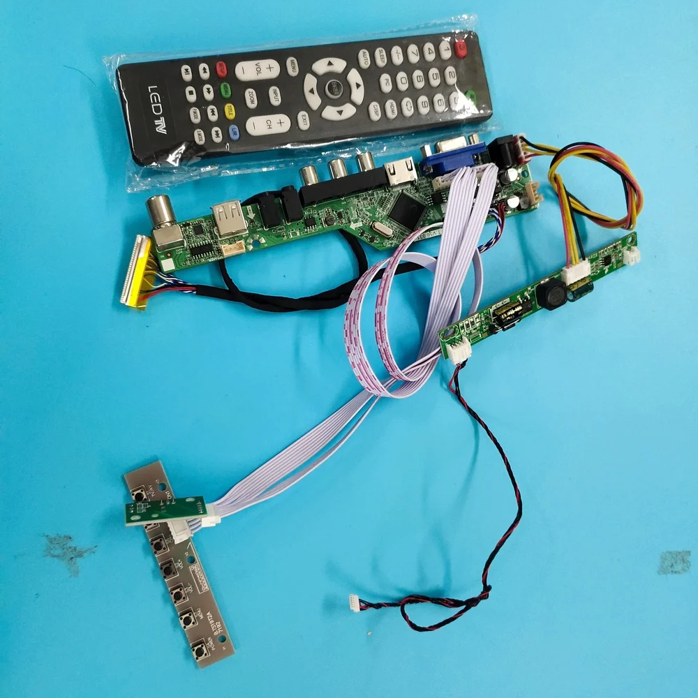 Комплект для LTM230HT05 DIY CVBS светодиодный LVDS 30pin USB LCD TV AV панель монитора VGA HDMI