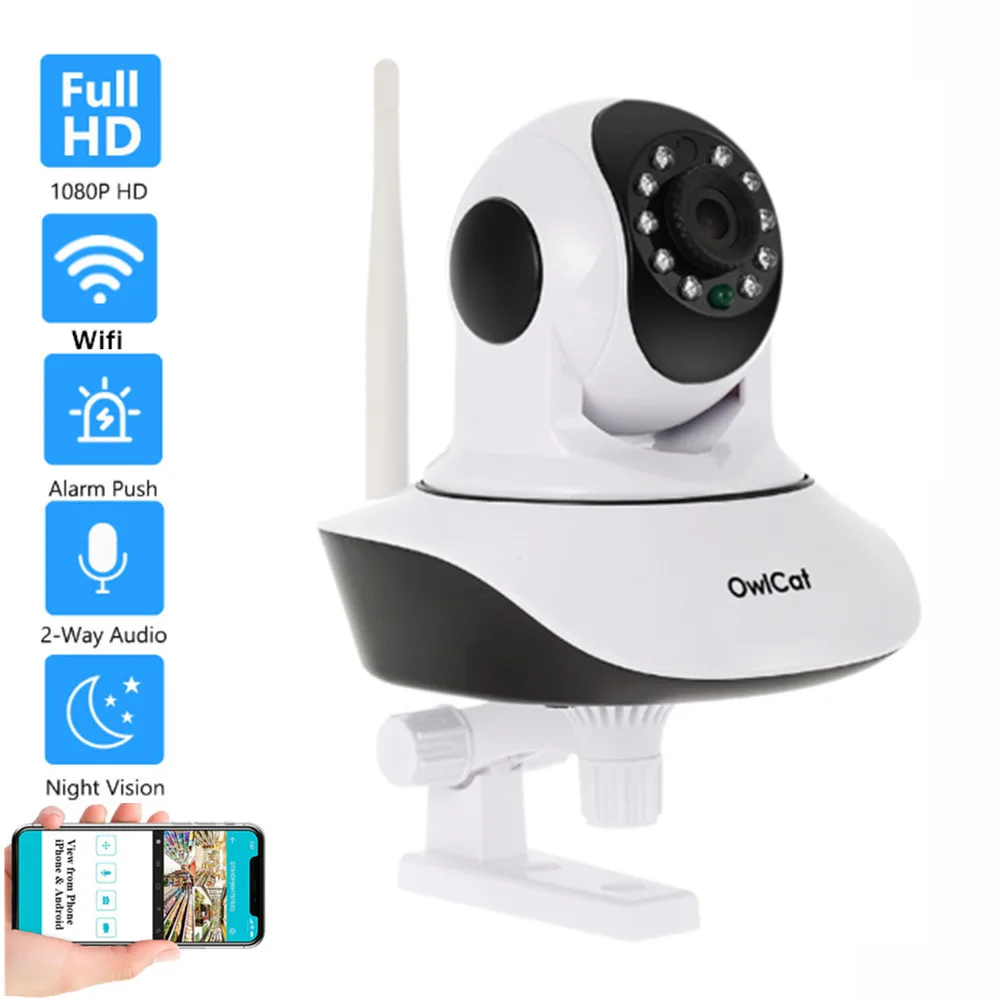 IP камера OwlCat HD 720p для домашней системы безопасности двухстороннее аудио