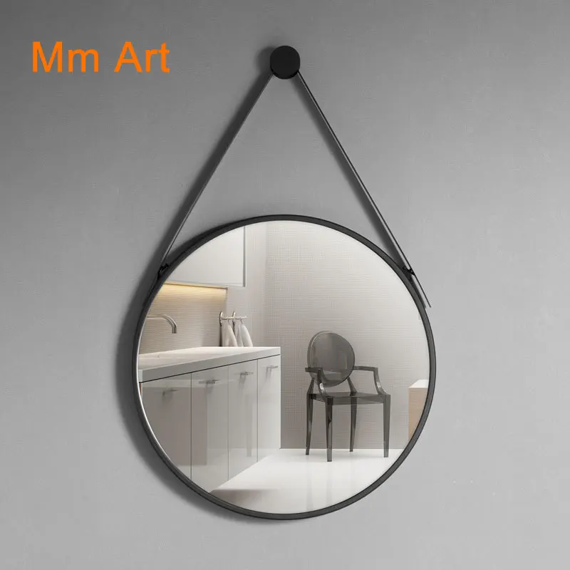 Nordic Dressing Mirror Wall-Mounted Decorative Bathroom Mirror Simple Modern Bathroom Mirror Bathroom Makeup Large round Mirror
Nordic Dressing Mirror Wall-Mounted Decorative Bathroom Mirror Simple Modern Bathroom Mirror Bathroom Makeup Large round Mirror