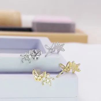 New Earrings Sweet Diamond Flower Earrings Summer Fashion Temperament Butterfly Flower Earrings Jewelry SE2034.01
New Earrings Sweet Diamond Flower Earrings Summer Fashion Temperament Butterfly Flower Earrings Jewelry SE2034.01