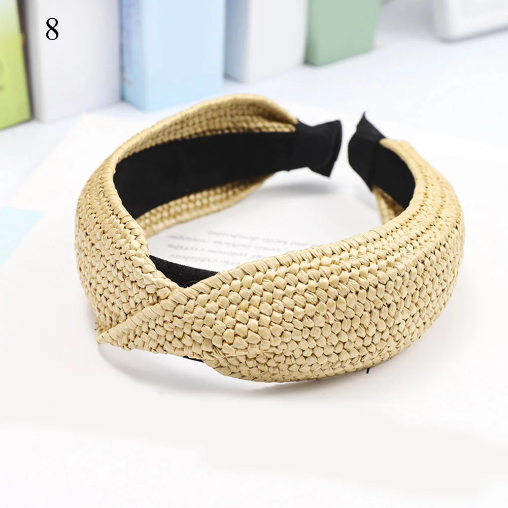 Vintage Bohemian Handmade Braided Straw Rattan Top Knotted Hairbands Fashion Trendy Wide Head Hoop Women Hair Accessories New
Vintage Bohemian Handmade Braided Straw Rattan Top Knotted Hairbands Fashion Trendy Wide Head Hoop Women Hair Accessories New